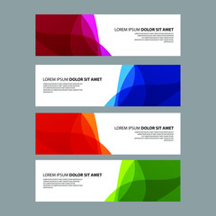 Fototapeta premium Vector Abstract design banner web template