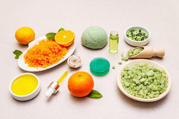 Healthy self-care. Minimalist organic lifestyle. Comfort and natural pharmacy