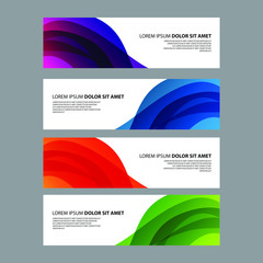 Fototapeta premium Vector Abstract design banner web template