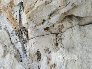 large layer of limestone stone