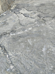 large layer of limestone stone