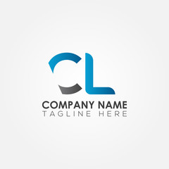Initial CL Letter logo vector template design. Linked Letter CL Logo design.