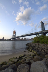 New York Manhattan bridge panorama