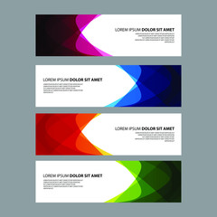 Vector Abstract design banner web template