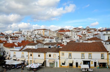 Evora city in Portugal seen from above 29.Oct.2019