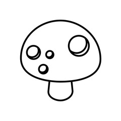 fungus autumn nature isolated icon