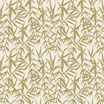 Japanese Bamboo Seamless Pattern with Beige Bamboo Plant. Abstract nature background.