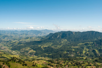 Fototapeta na wymiar Landscape view from Pedra do Baú, Brazil
