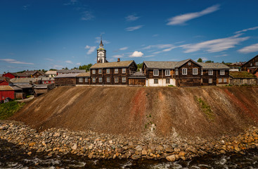 The mining town of Roros is sometimes called Bergstaden which means mountain town due to its...