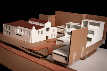 Maqueta arquitectura universidad