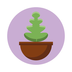 houseplant in ceramic pot icon