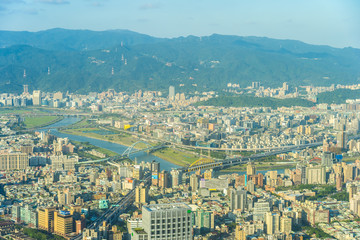 Beautiful architecture building taipei city