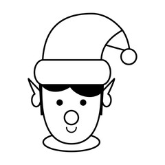 cute santa helper christmas character