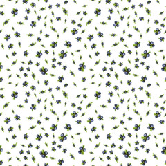 seamless pattern with black forest northern berries of the crowberry, painted in watercolor. Ideal for wedding invitations, cards, logos