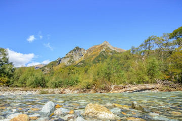 上高地　穂高連峰　長野県松本市　Kamikochi　Hotaka mountain range　Nagano　Matsumoto city