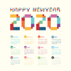 2020 Calendar Calendar Vector  Design.