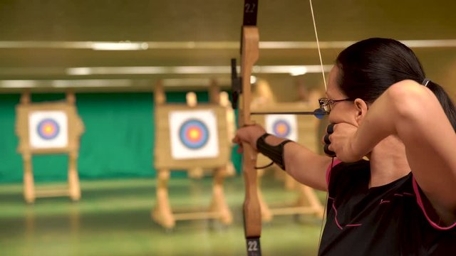 Archery as a sport discipline run in the hall and in the nature. Competition for the best shot an arrow into targets
