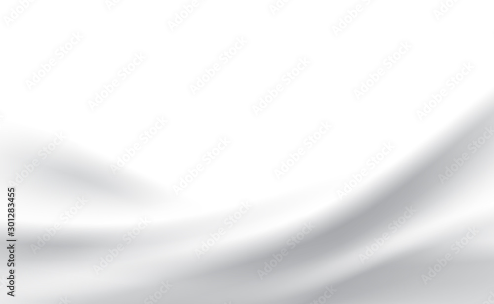 Wall mural abstract white modern shape line curve seamless white background.graphic fabric decoration.space for