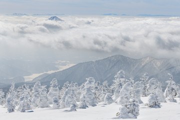 西大巓から見た磐梯山