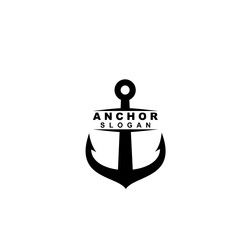 old badge anchor logo icon design vector illustration © Alpha Factory Std