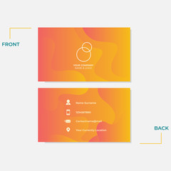 Modern Geometric and Creative Business Card Template. Exclusive and Minimalist Style Design. Easy to use and Ready to Print. Vector Illustration