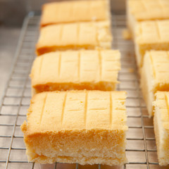 Homemade classic butter cake