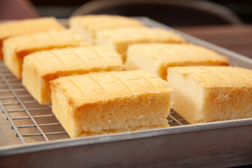 Homemade classic butter cake