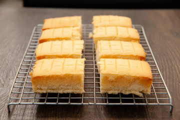 Homemade classic butter cake