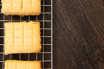 Homemade classic butter cake