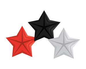 quality stars commercial isolated icons