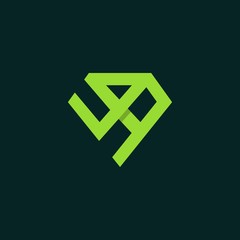 Letter Capital X Diamond Modern Creative Icon Logo Design Template Element Vector