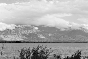 Monochrome Mountain and Lake