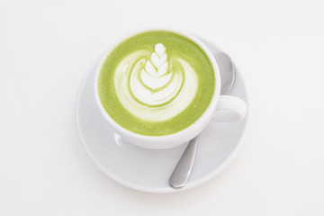 Hot Matcha green tea latte