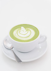 Hot Matcha green tea latte