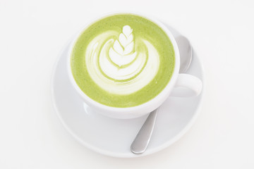 Hot Matcha green tea latte