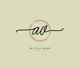 A O AO Beauty vector initial logo, handwriting logo of initial signature, wedding, fashion, jewerly, boutique, floral and botanical with creative template for any company or business.
