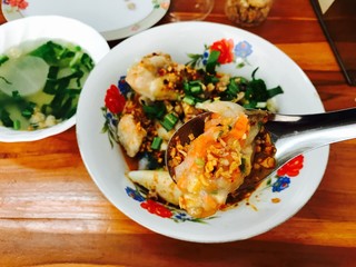 ก๋วยเตี๋ยวปากหม้อ Thai steamed rice-skin dumplings noodle