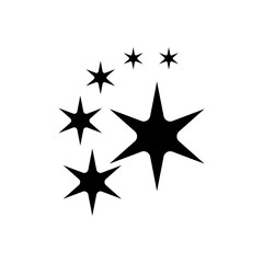 sparkle icon in trendy flat design