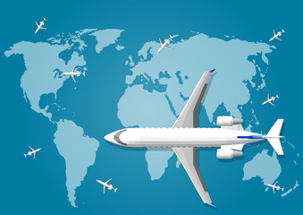 World Airlines Vector For travelers