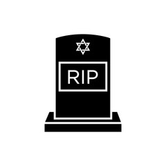 Tombstone icon vector design template