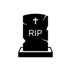 Tombstone icon vector design template