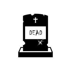 Tombstone icon vector design template