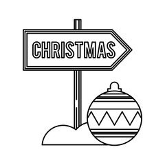 merry christmas ball hanging decoration