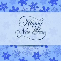 Naklejka na ściany i meble Winter background design. New Year theme, snowflakes, vector illustration, EPS10