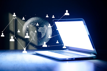 online business concept. global business contracts