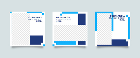 Modern promotion square web banner for social media mobile apps. Elegant sale and discount promo backgrounds for digital marketing