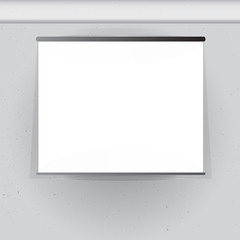 Obraz premium Blank Projection Screen, Vector.