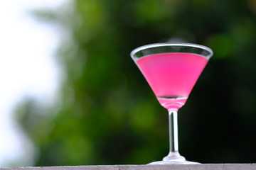 glass of martini cocktail