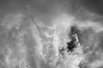 white cloud and black sky textured background