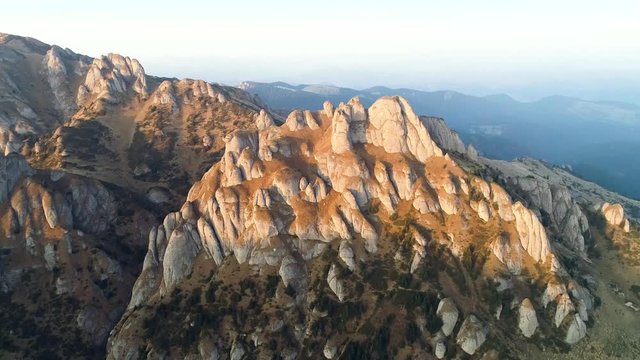peak ciucas in carpathian mountains romania
